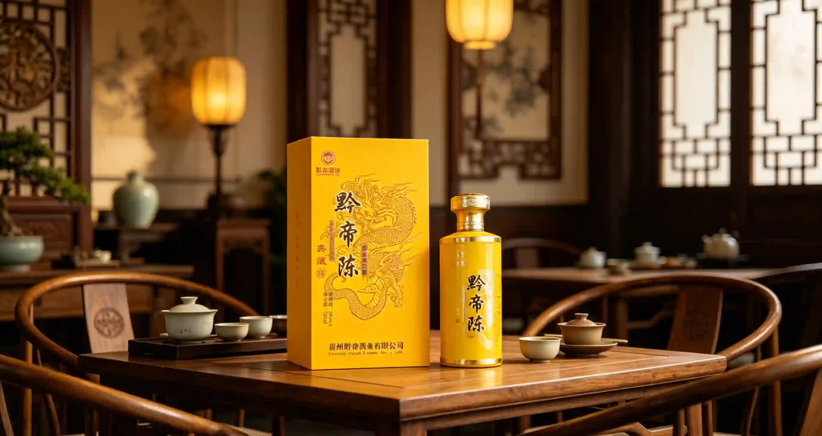 黔帝典藏酱香型白酒品鉴场景