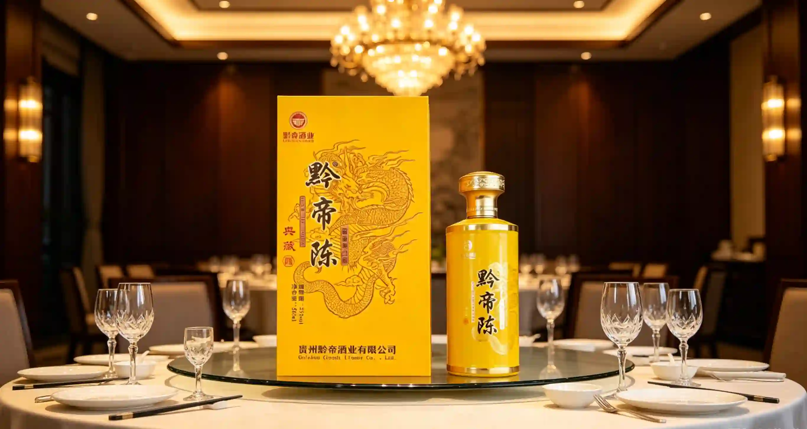 黔帝典藏酱香型白酒品鉴场景