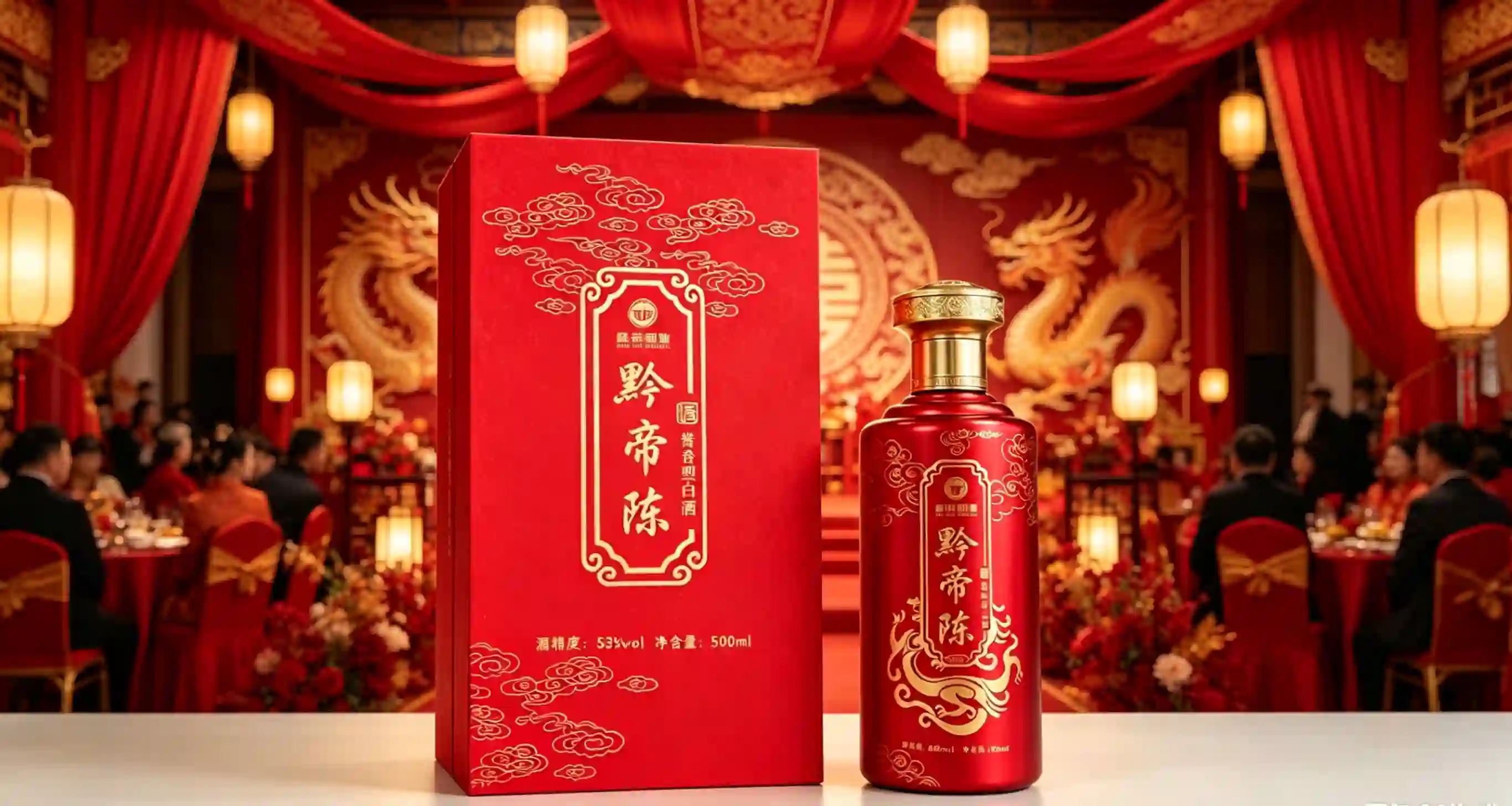 黔帝经典酱香型白酒品鉴场景