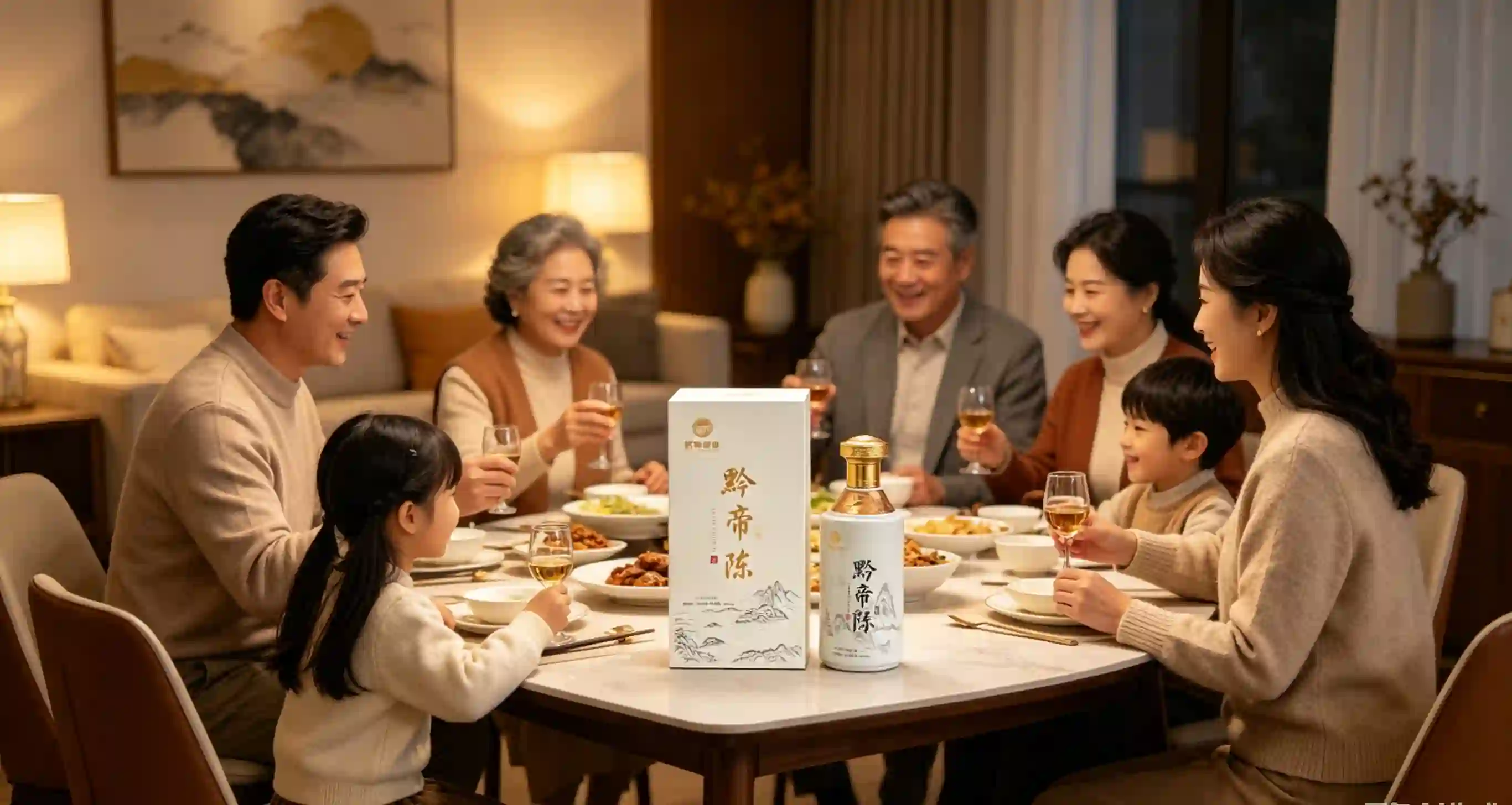 黔帝珍品酱香型白酒品鉴场景