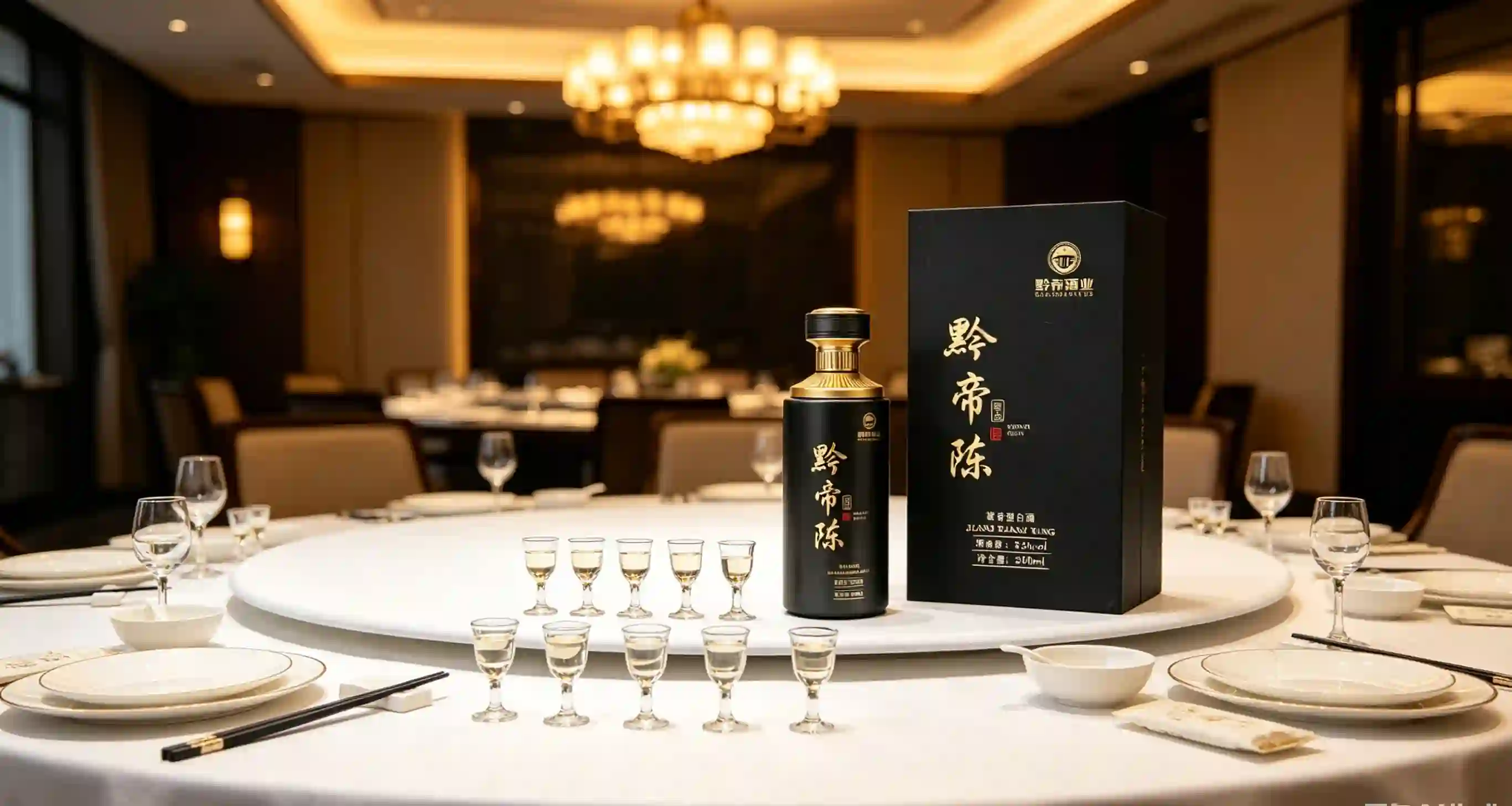 黔帝樽品酱香型白酒品鉴场景